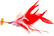 Traîne Léman articulé rouge et blanc 14cm - Streamers